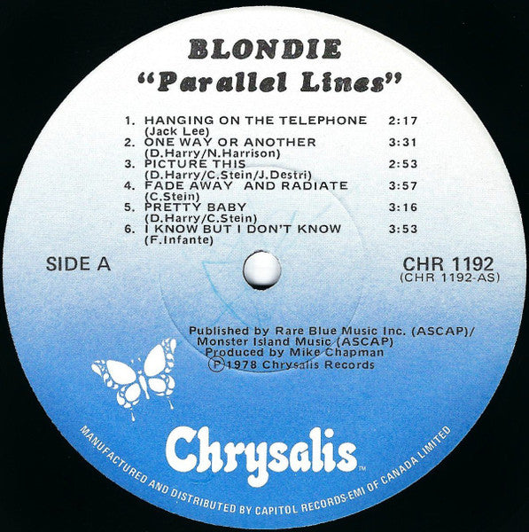 Blondie : Parallel Lines (LP, Album, RCA)