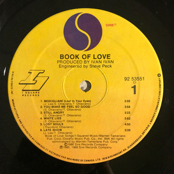 Book Of Love : Book Of Love (LP, Album)