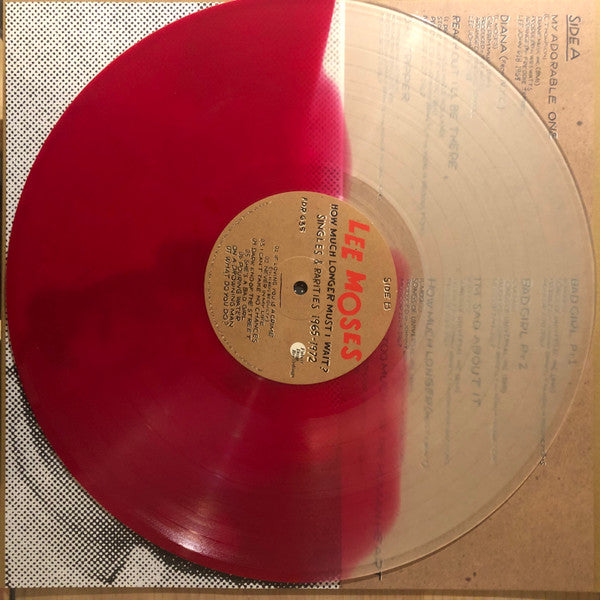 Lee Moses : How Much Longer Must I Wait? (Singles & Rarities 1965-1972) (LP, Comp, Red)