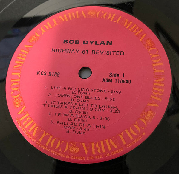 Bob Dylan : Highway 61 Revisited (LP, Album, RE)