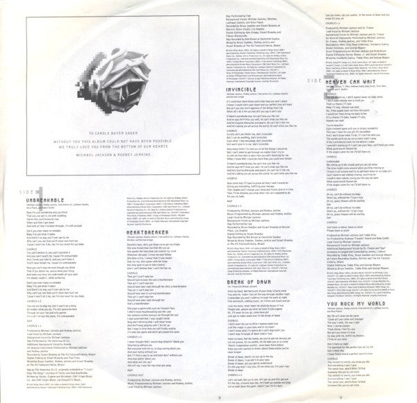 Michael Jackson : Invincible (2xLP, Album)