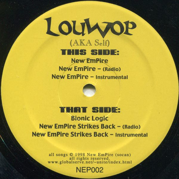 Louwop : New Empire / Bionic Logic / New Empire Strikes Back (12")