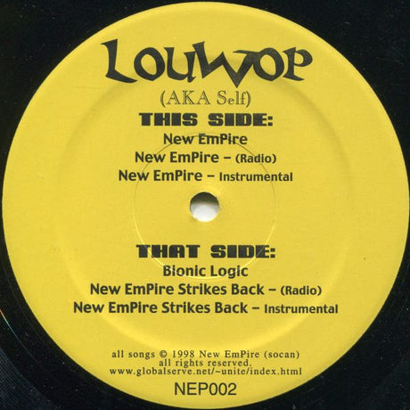 Louwop : New Empire / Bionic Logic / New Empire Strikes Back (12")