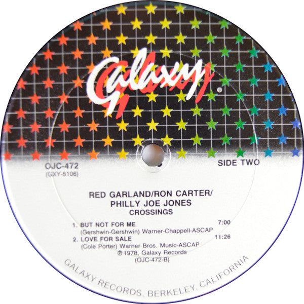 Red Garland / Ron Carter / "Philly" Joe Jones : Crossings (LP, Album, RE, RM)