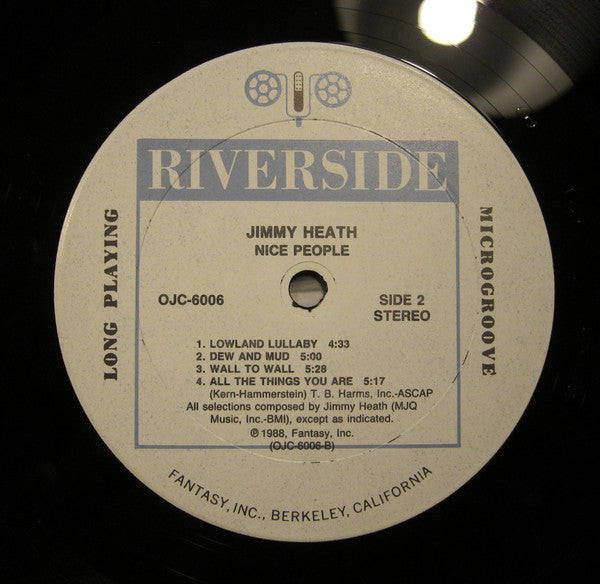 Jimmy Heath : Nice People - The Riverside Collection (LP, Comp, RM)