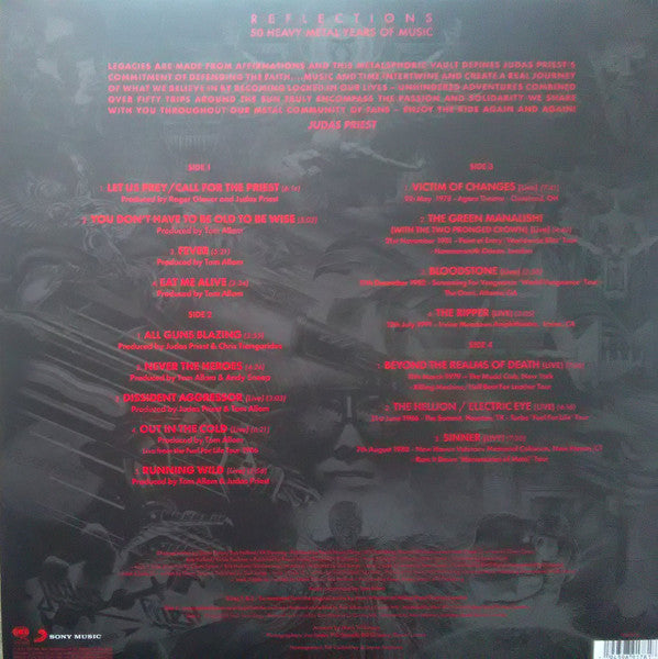 Judas Priest : Reflections - 50 Heavy Metal Years Of Music (2xLP, Comp, Red)