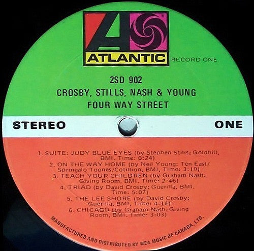 Crosby, Stills, Nash & Young : 4 Way Street (2xLP, Album, RE, Gat)