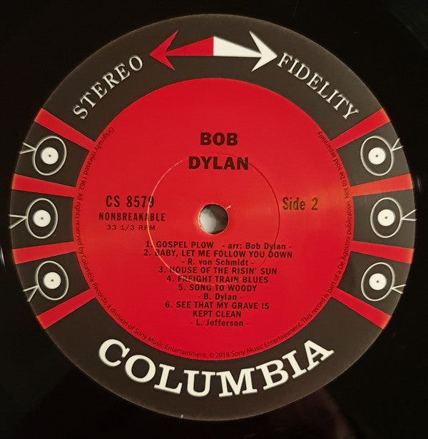 Bob Dylan : Bob Dylan (LP, Album, Mono, RE, 180)