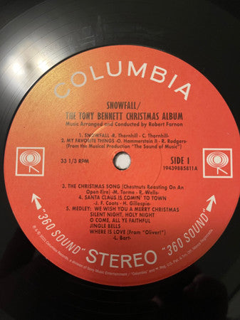 Tony Bennett : Snowfall (The Tony Bennett Christmas Album) (LP, Album, RE, RM)