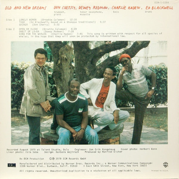 Old And New Dreams : Old And New Dreams (LP, Album)