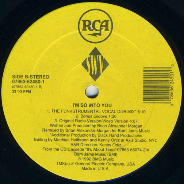 SWV : I'm So Into You (12", Spe)