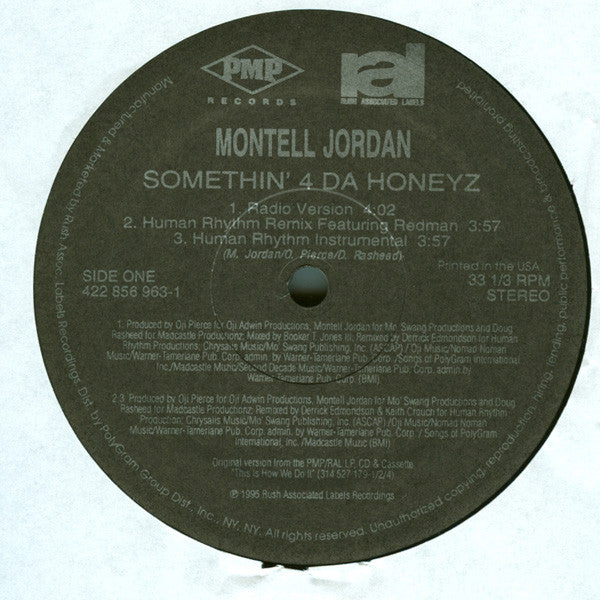 Montell Jordan : Somethin' 4 Da Honeyz (12", Single)