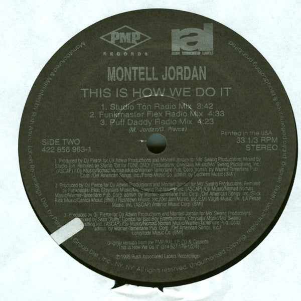 Montell Jordan : Somethin' 4 Da Honeyz (12", Single)