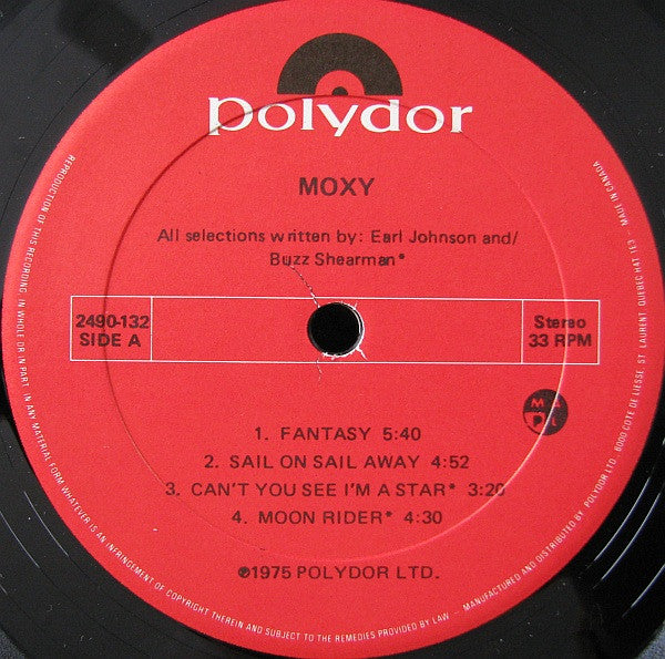 Moxy (2) : Moxy (LP, Album)