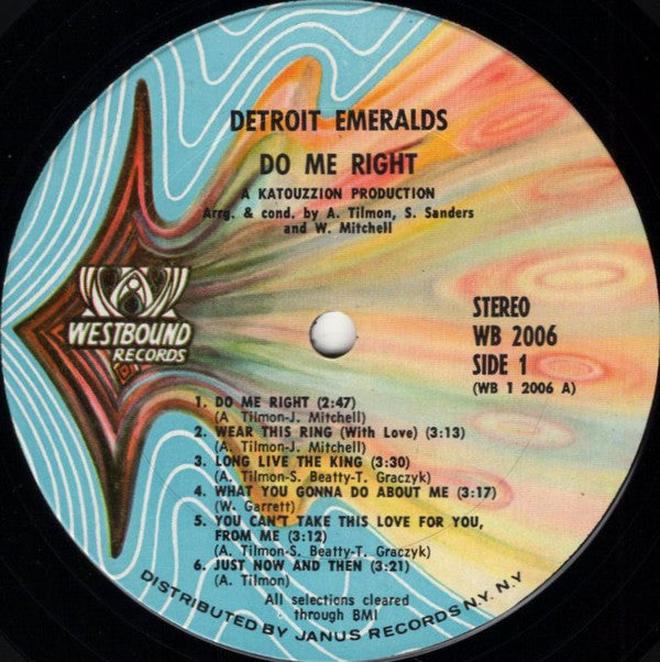 Detroit Emeralds : Do Me Right (LP, Album, Pit)
