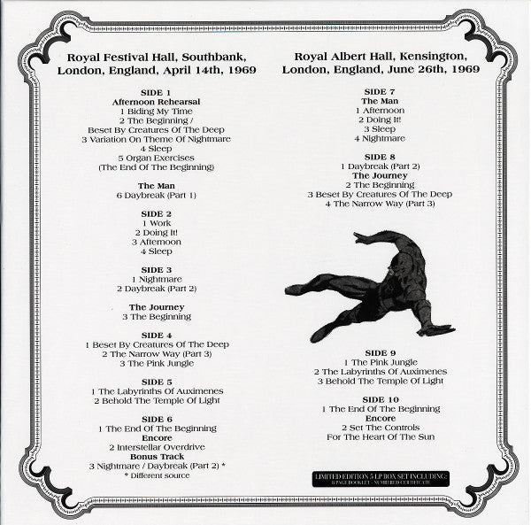 Pink Floyd : The Man And The Journey - Legendary London 1969 Performances (5xLP, Gre + Box, Ltd, Unofficial)