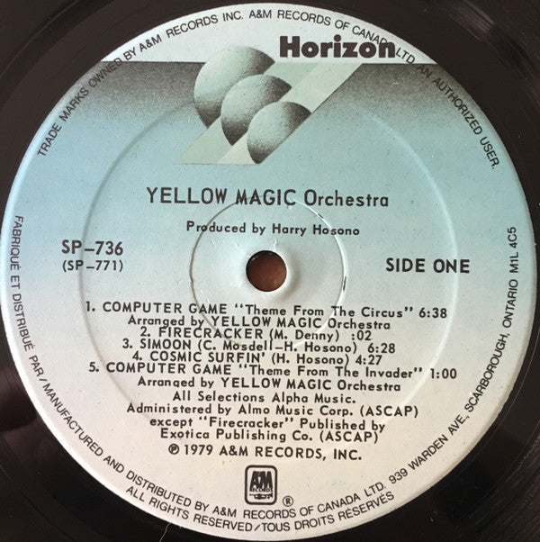 Yellow Magic Orchestra : Yellow Magic Orchestra (LP, Album)