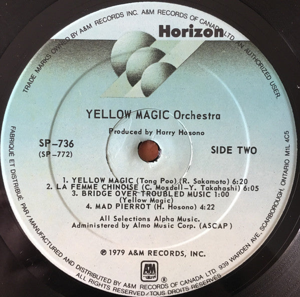 Yellow Magic Orchestra : Yellow Magic Orchestra (LP, Album)
