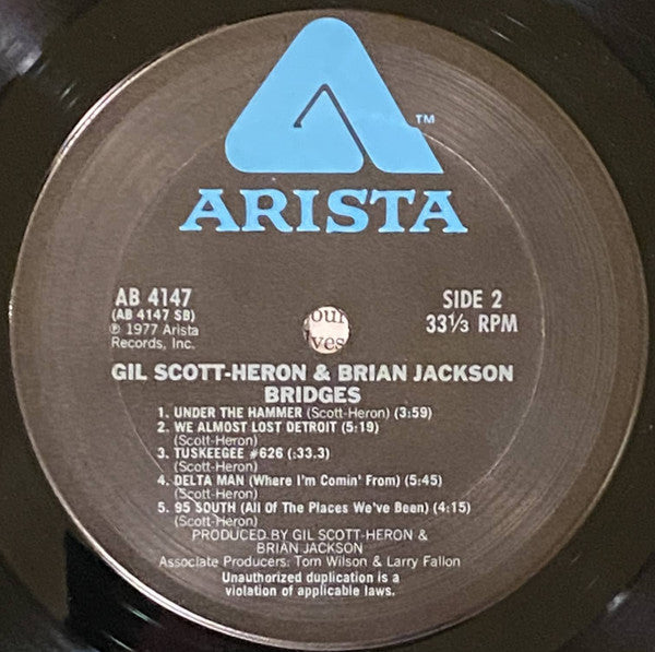 Gil Scott-Heron & Brian Jackson : Bridges (LP, Album, San)