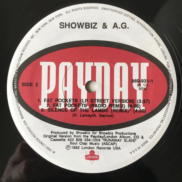 Showbiz & A.G. : Fat Pockets (12")