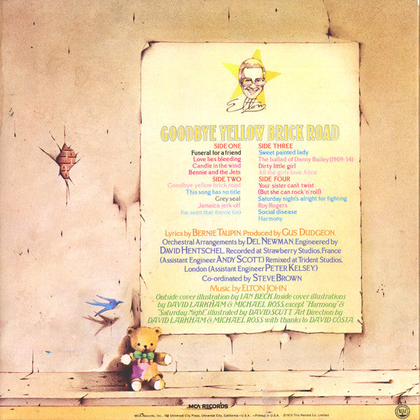 Elton John : Goodbye Yellow Brick Road (2xLP, Album, Tri)