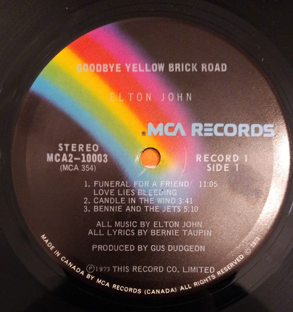 Elton John : Goodbye Yellow Brick Road (2xLP, Album, Tri)