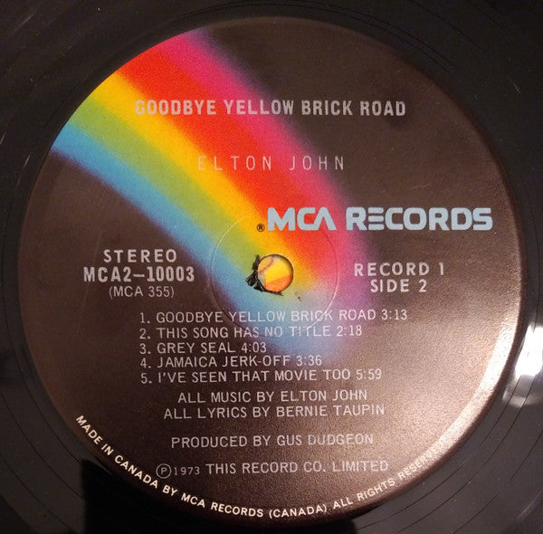 Elton John : Goodbye Yellow Brick Road (2xLP, Album, Tri)