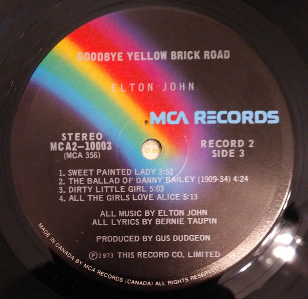 Elton John : Goodbye Yellow Brick Road (2xLP, Album, Tri)