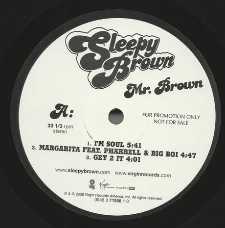 Sleepy Brown : Mr. Brown (2xLP, Promo, Cle)