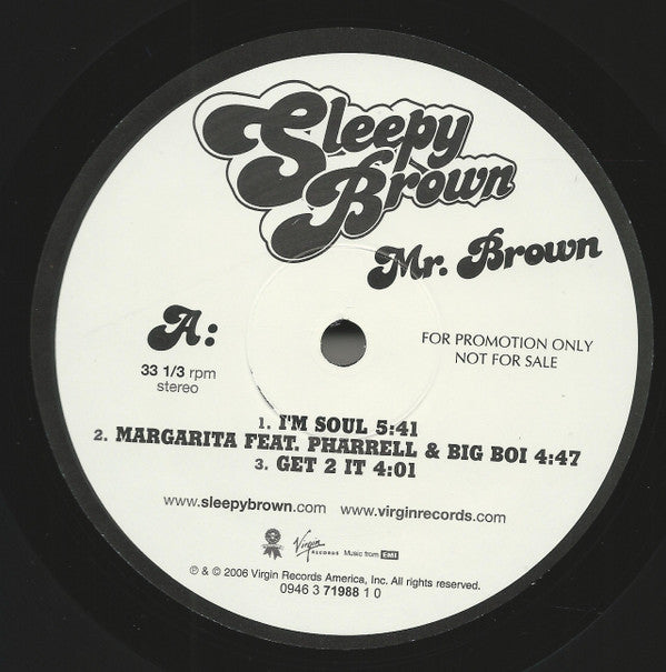 Sleepy Brown : Mr. Brown (2xLP, Promo, Cle)