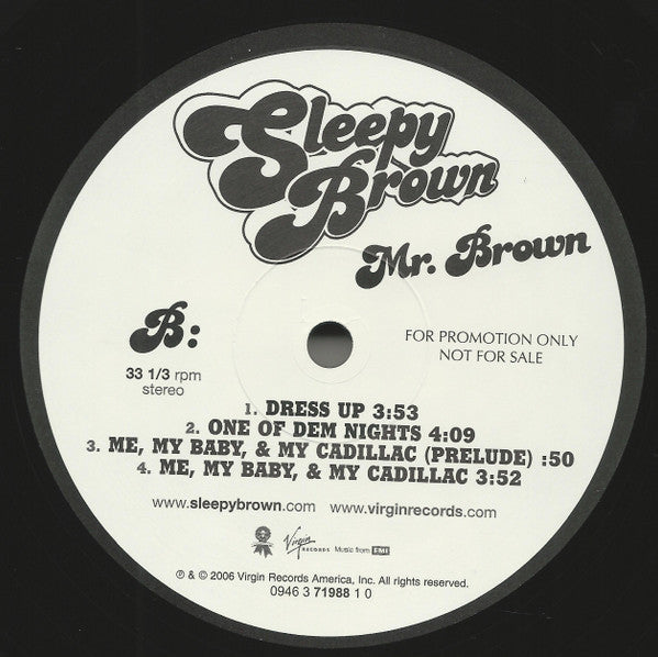 Sleepy Brown : Mr. Brown (2xLP, Promo, Cle)