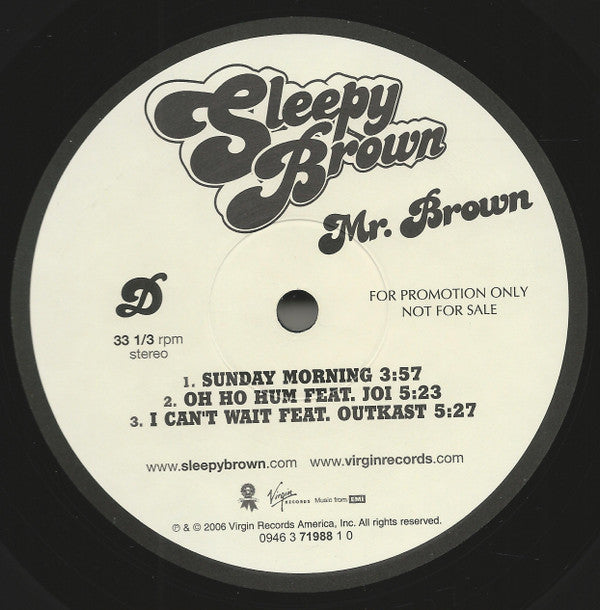 Sleepy Brown : Mr. Brown (2xLP, Promo, Cle)