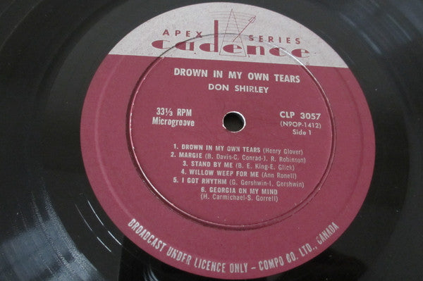 Don Shirley : Drown In My Own Tears (LP, Album, Mono)