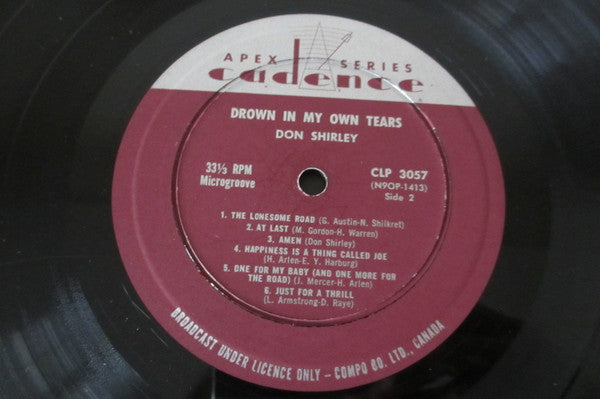 Don Shirley : Drown In My Own Tears (LP, Album, Mono)