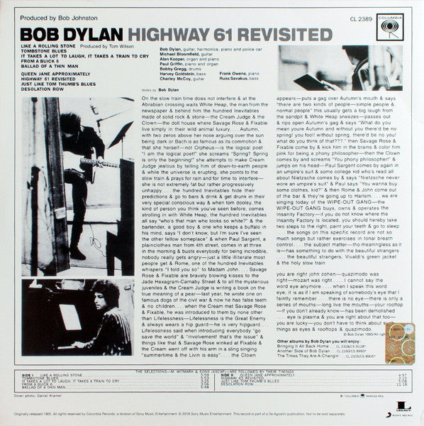 Bob Dylan : Highway 61 Revisited (LP, Album, M/Print, RE, 180)
