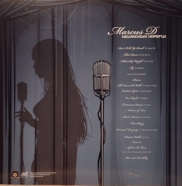 Marcus D : Melancholy Hopeful (LP, Album, Tra + LP, Album, Opa)