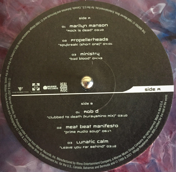 Various : The Matrix: Music From The Motion Picture (2xLP, Comp, RE, Cle)