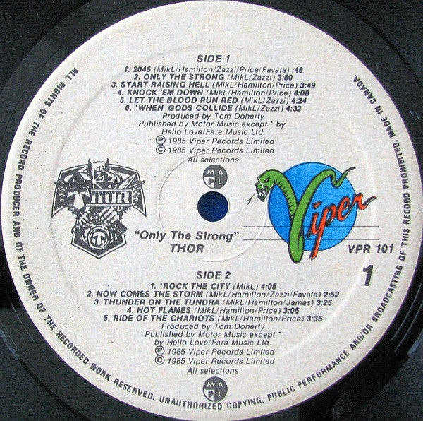Thor (7) : Only The Strong (LP, Album)