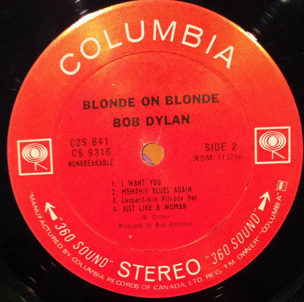 Bob Dylan : Blonde On Blonde (2xLP, Album)