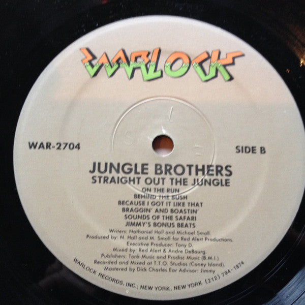 Jungle Brothers : Straight Out The Jungle (LP, Album, Gre)