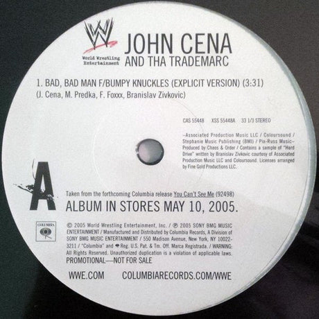 John Cena And Trademarc : Bad, Bad Man / The Time Is Now (12", Maxi, Promo)