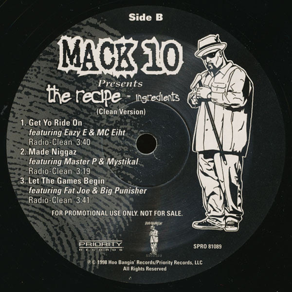Mack 10 : Ingredients From The Recipe (12", Promo, Smplr)