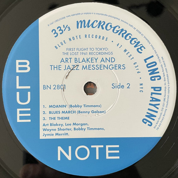 Art Blakey & The Jazz Messengers : First Flight To Tokyo: The Lost 1961 Recordings (2xLP, Album, Mono, Ltd, 180)
