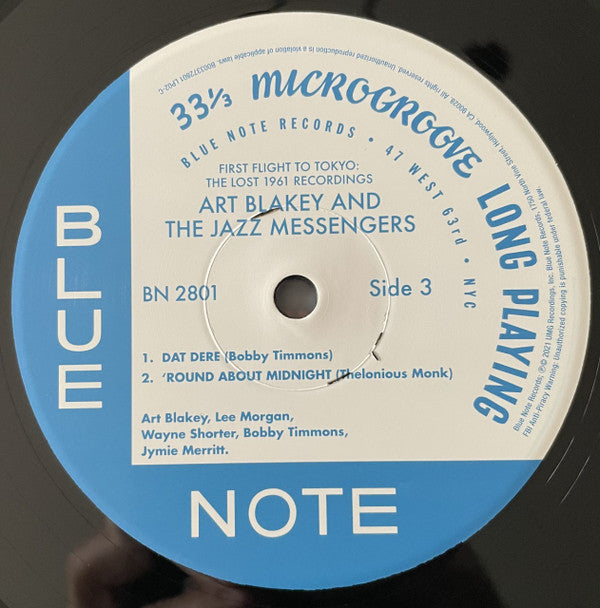 Art Blakey & The Jazz Messengers : First Flight To Tokyo: The Lost 1961 Recordings (2xLP, Album, Mono, Ltd, 180)