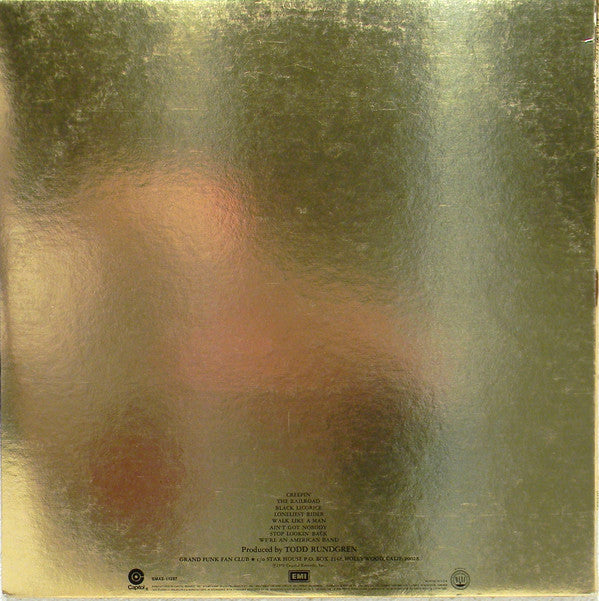 Grand Funk Railroad : We're An American Band (LP, Album, Yel)