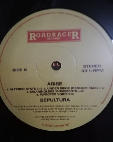 Sepultura : Arise (2xLP, Album, RE, RM, 180)