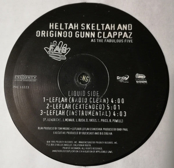 The Fabulous Five Featuring Heltah Skeltah And O.G.C. : Blah / Leflah (12", Single)