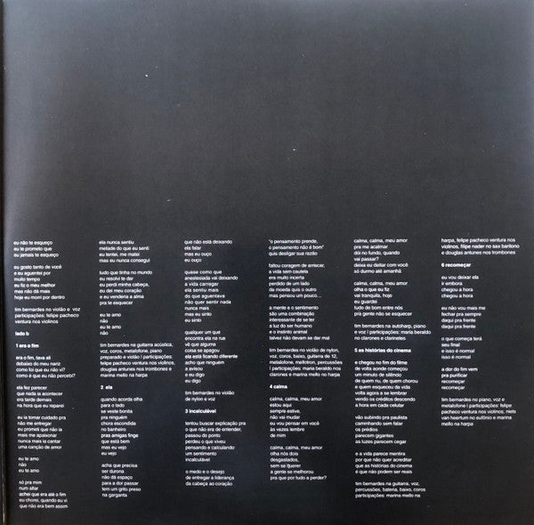 Tim Bernardes : Recomeçar (LP, Album, RE)