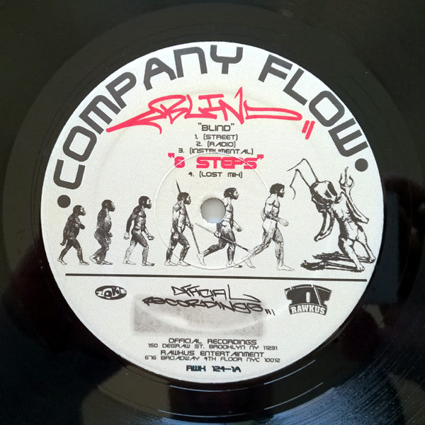 Company Flow : Blind B/W Tragedy Of War In III Parts / 8 Steps (Lost Mix) (12", Single)