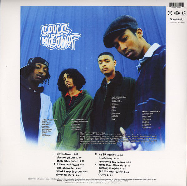 Souls Of Mischief : 93 'Til Infinity (2xLP, Album, RE, RM)